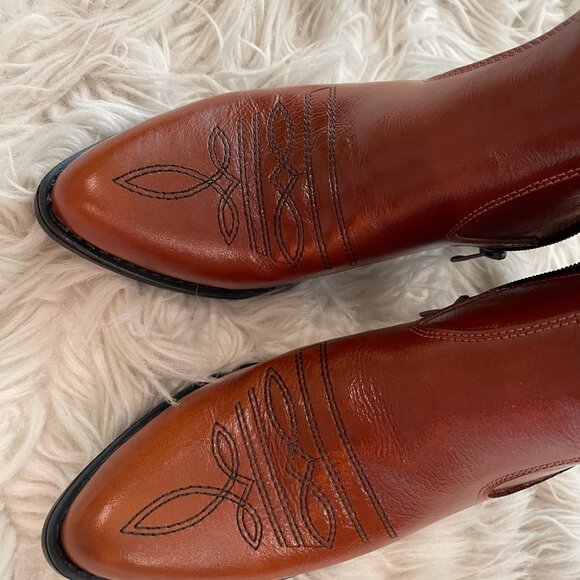 Cowgirl Tall Brown Boots - Size 37 - Picture 5 of 7